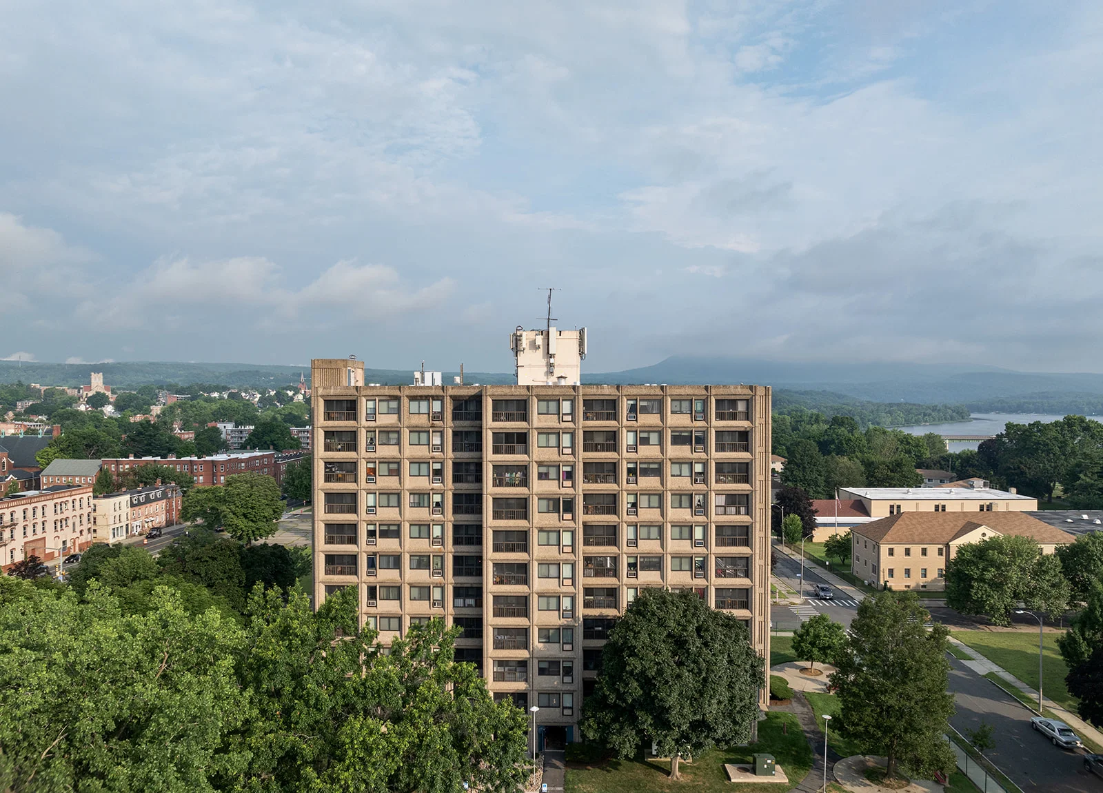 Pulaski Heights building exterior aerial